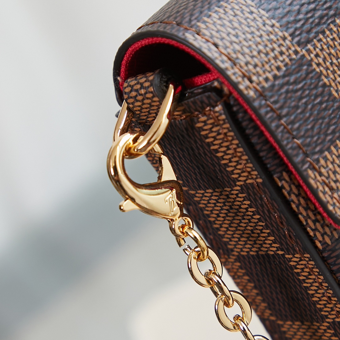 Bagsaaa L0vis Vvtt0n N40492 Félicie Pochette Damier Ebene - 21 x 12 x 3 cm
