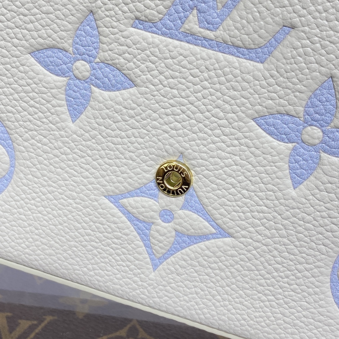Bagsaaa L0vis Vvtt0n M83025 Félicie Pochette Latte/Candy Blue - 21x12x 3 cm