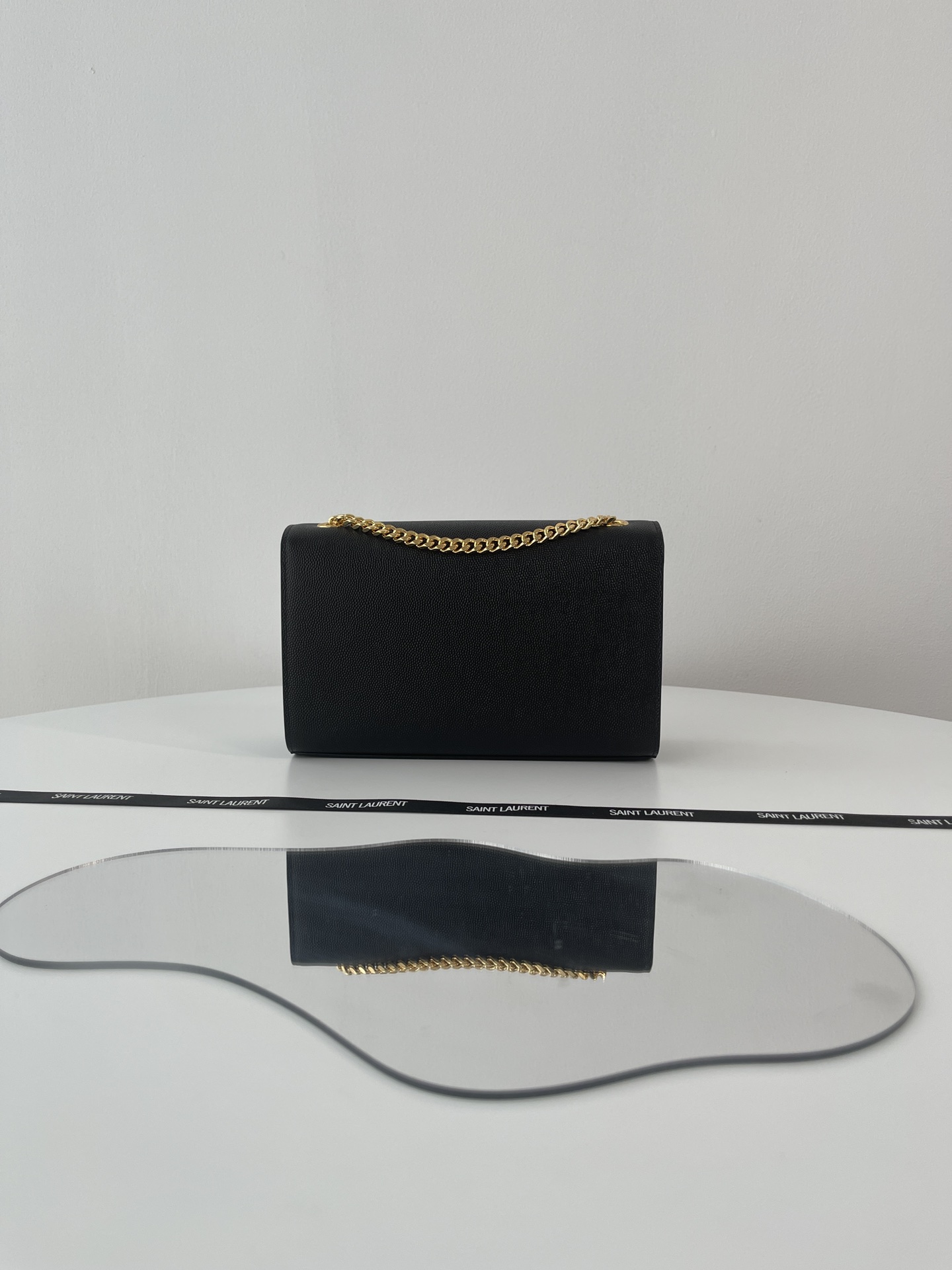 Bagsaaa Y51 Kate Small In Grain De Poudre Embossed Leather 469390 Black/Gold - 20x12,5x5 CM