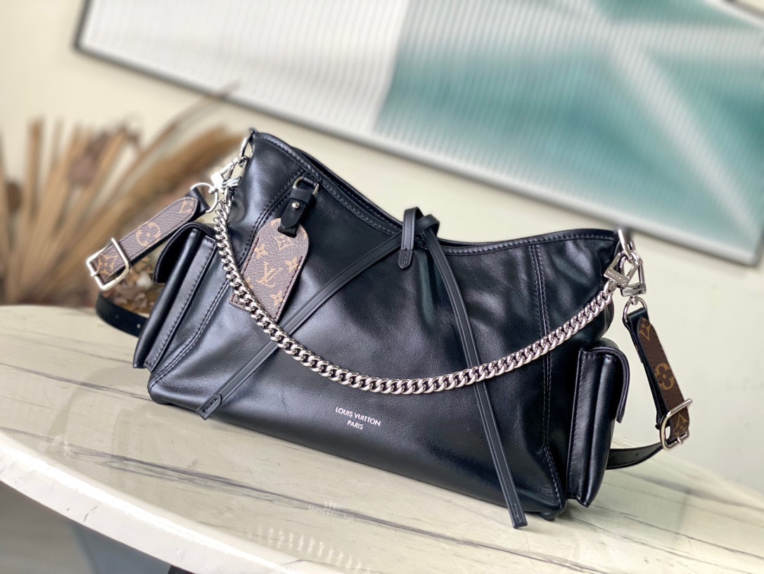 Bagsaaa L0vis Vvtt0n M24861 CarryAll Cargo PM Black - 33.5x 23x 15 cm