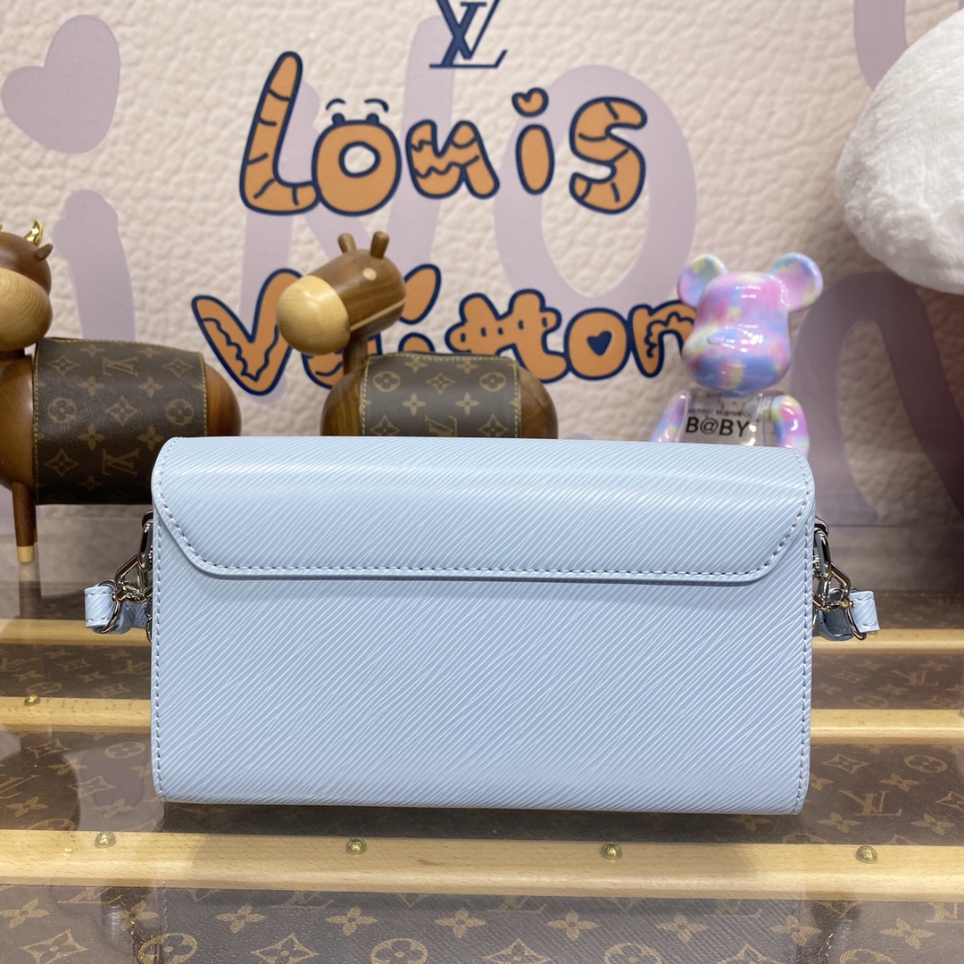 Bagsaaa L0vis Vvtt0n M24566 Twist West Candy Blue - 23.5 x 12 x 7 cm