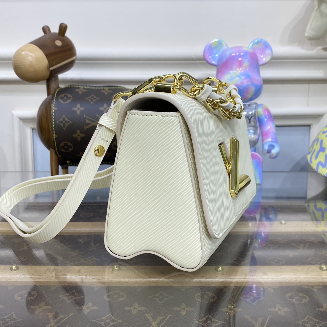 Bagsaaa L0vis Vvtt0n M59852 Twist PM Quartz White - 19 x 15 x 9 cm