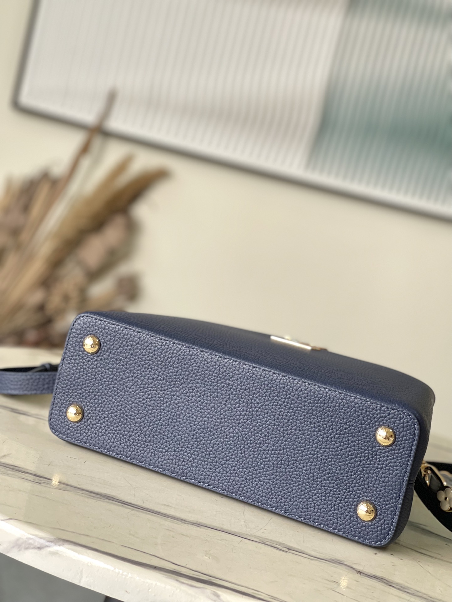 Bagsaaa L0vis Vvtt0n M23199 Capucines MM Bag Blue - 31.5 × 20 × 11 cm