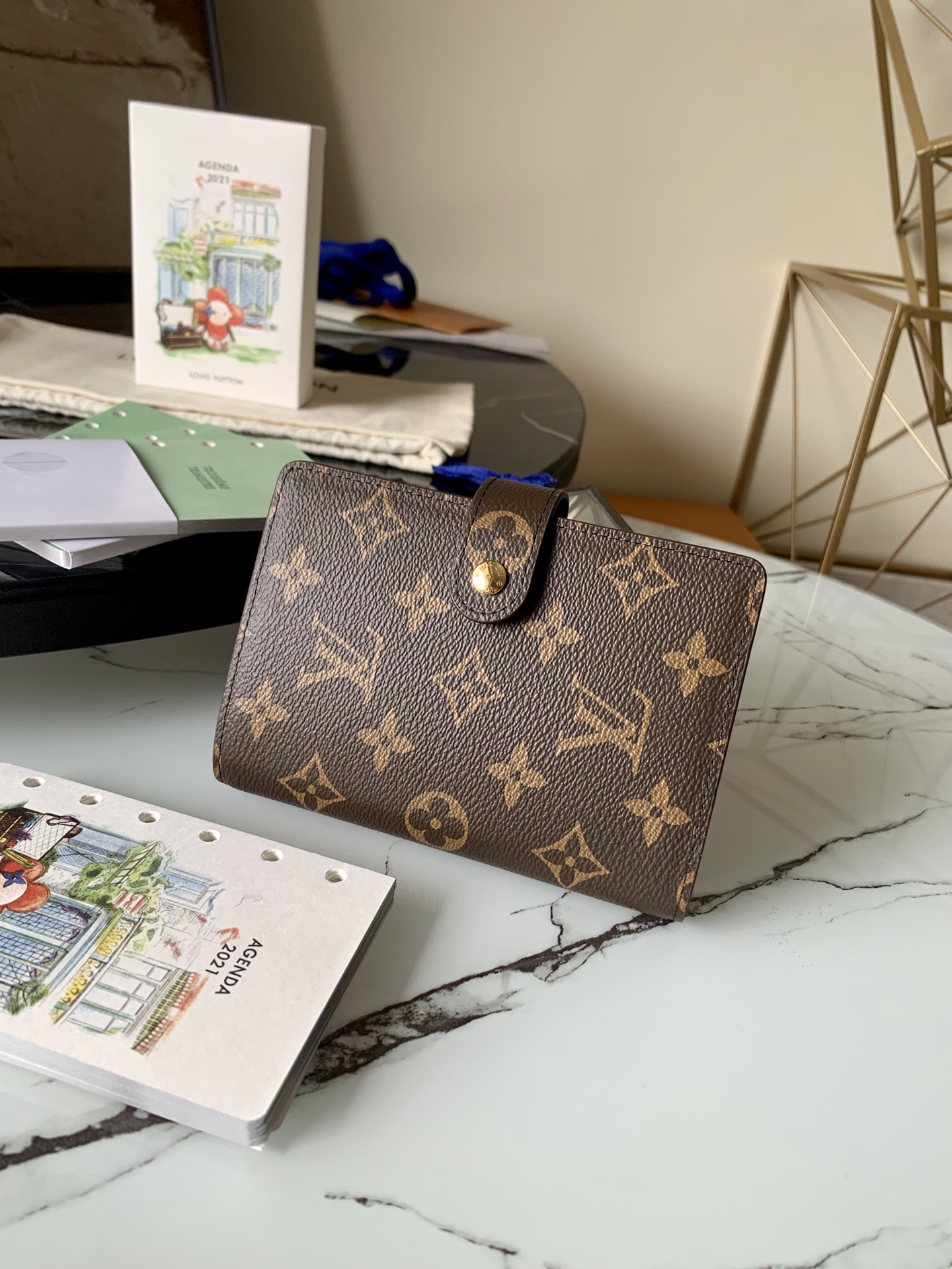Bagsaaa L0vis Vvtt0n R20005 Small Ring Agenda Cover - 14x10cm