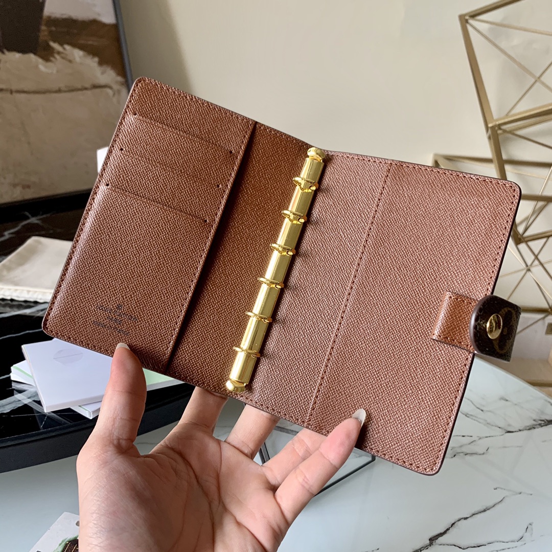 Bagsaaa L0vis Vvtt0n R20005 Small Ring Agenda Cover - 14x10cm