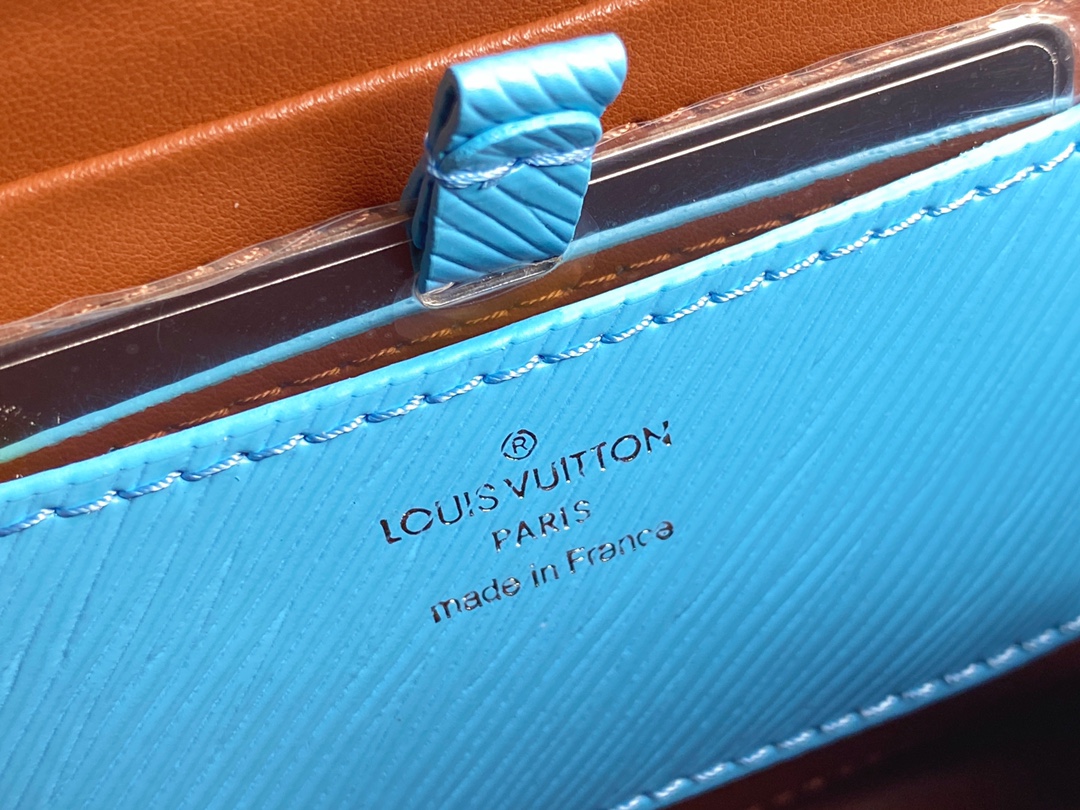 Bagsaaa L0vis Vvtt0n M20627 Twist MM Turquoise Blue - 23 x 17 x 9.5 cm