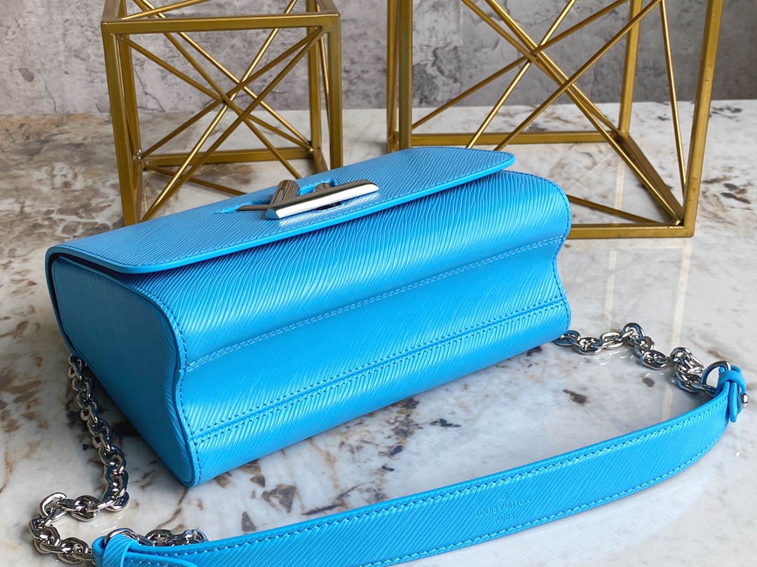 Bagsaaa L0vis Vvtt0n M20627 Twist MM Turquoise Blue - 23 x 17 x 9.5 cm
