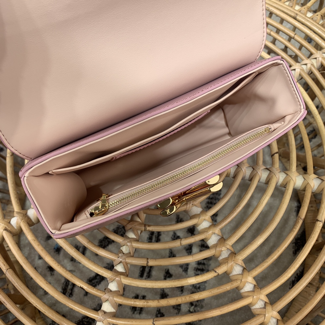 Bagsaaa L0vis Vvtt0n M20802 Twist MM Guimauve Purple - 23 x 17 x 9.5 cm