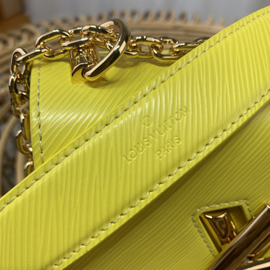 Bagsaaa L0vis Vvtt0n M20688 Lime Yellow Twist PM - 19 x 15 x 9 cm