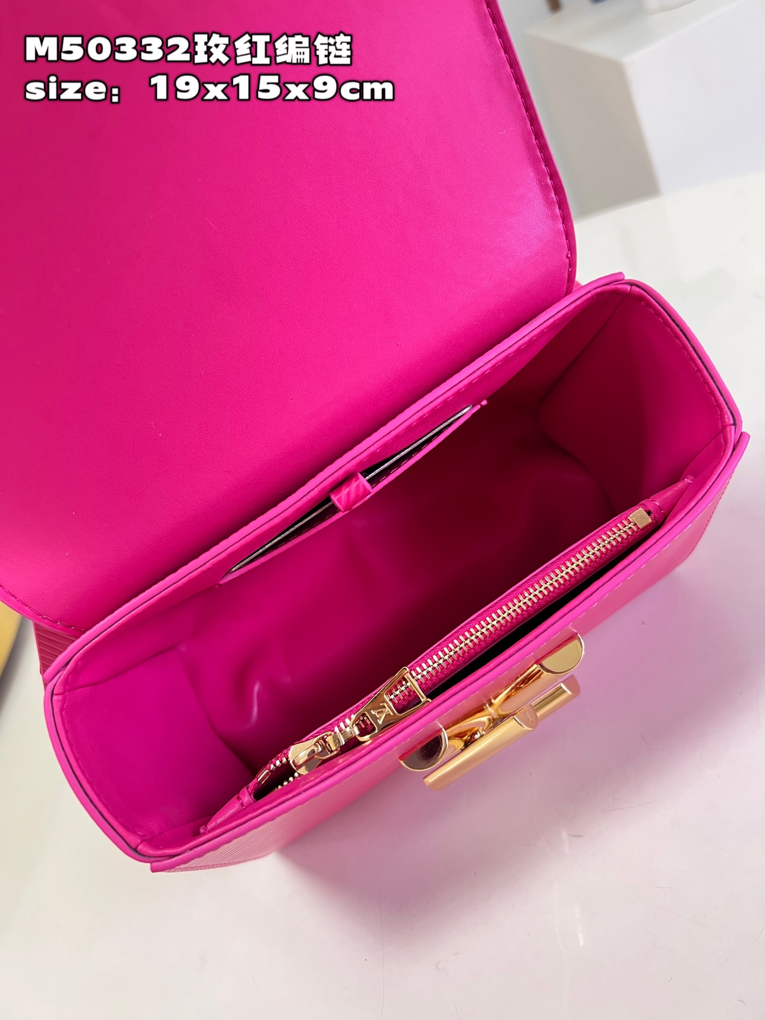 Bagsaaa L0vis Vvtt0n Twist PM Rose Miami Pink M21719 - 19x15x9 cm