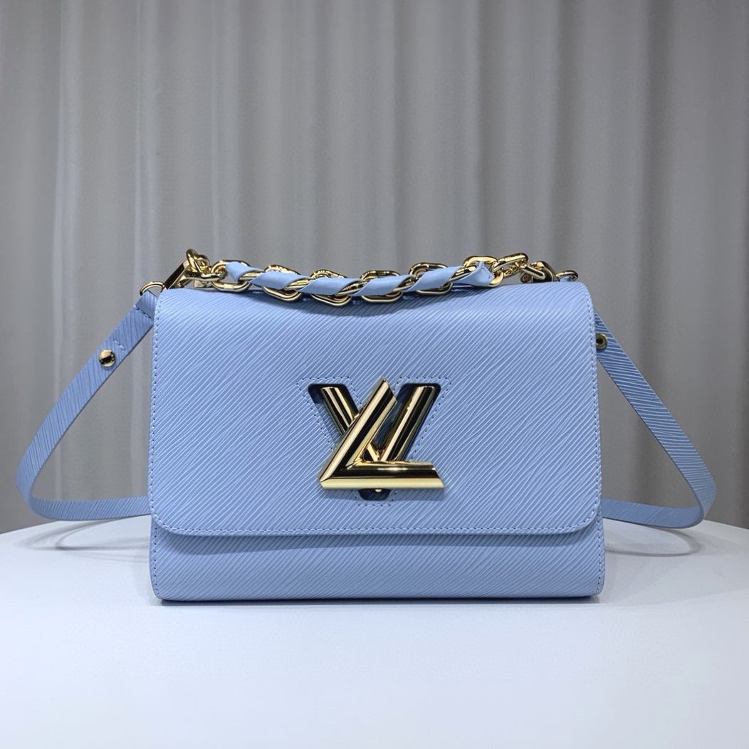 Bagsaaa L0vis Vvtt0n Twist MM Bleu Nuage Blue M21721 - 23x17x9.5 cm