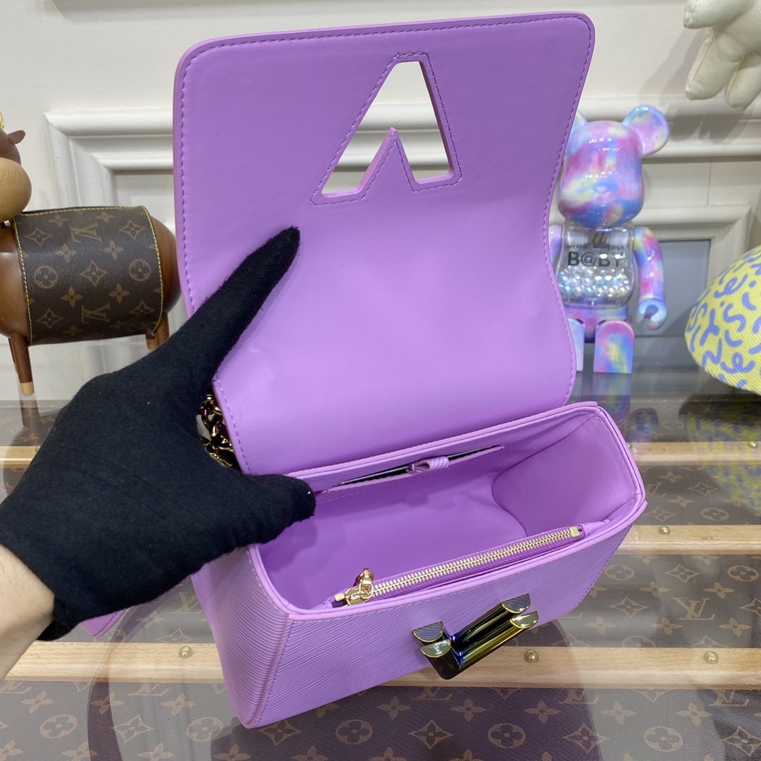 Bagsaaa L0vis Vvtt0n Twist PM Lilas Provence Violet M22098 - 19x15x9 cm