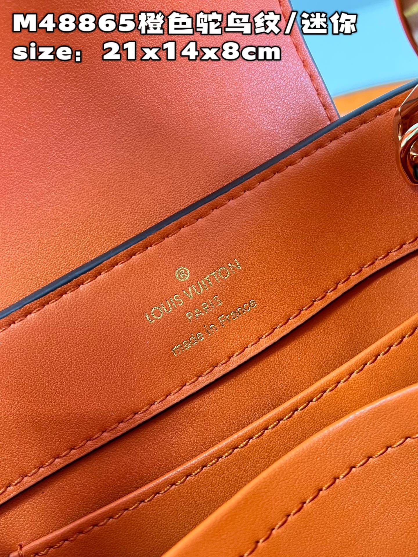 Bagsaaa L0vis Vvtt0n Mini Capucines Orange - 21*14*8 cm