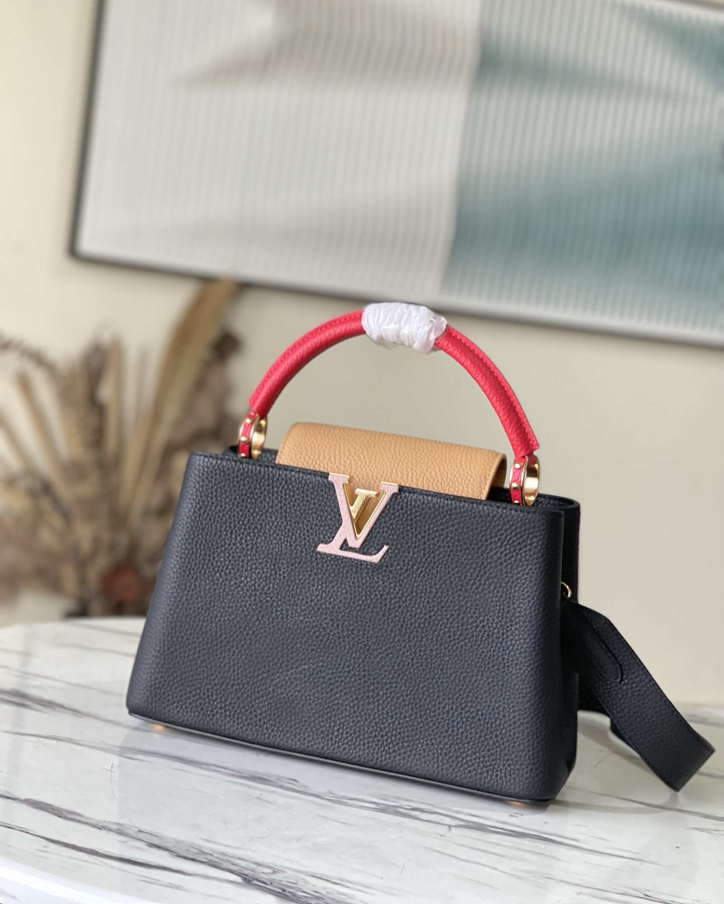 Bagsaaa L0vis Vvtt0n M20704 Capucines MM Black - 31.5 x 20 x 11 cm