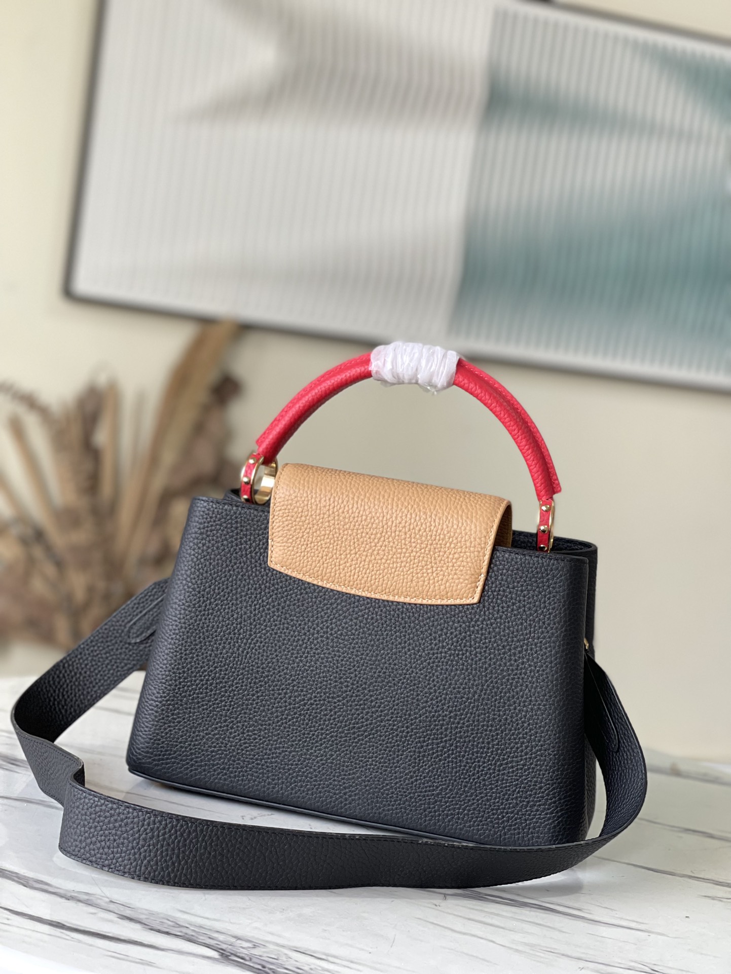 Bagsaaa L0vis Vvtt0n M20704 Capucines MM Black - 31.5 x 20 x 11 cm