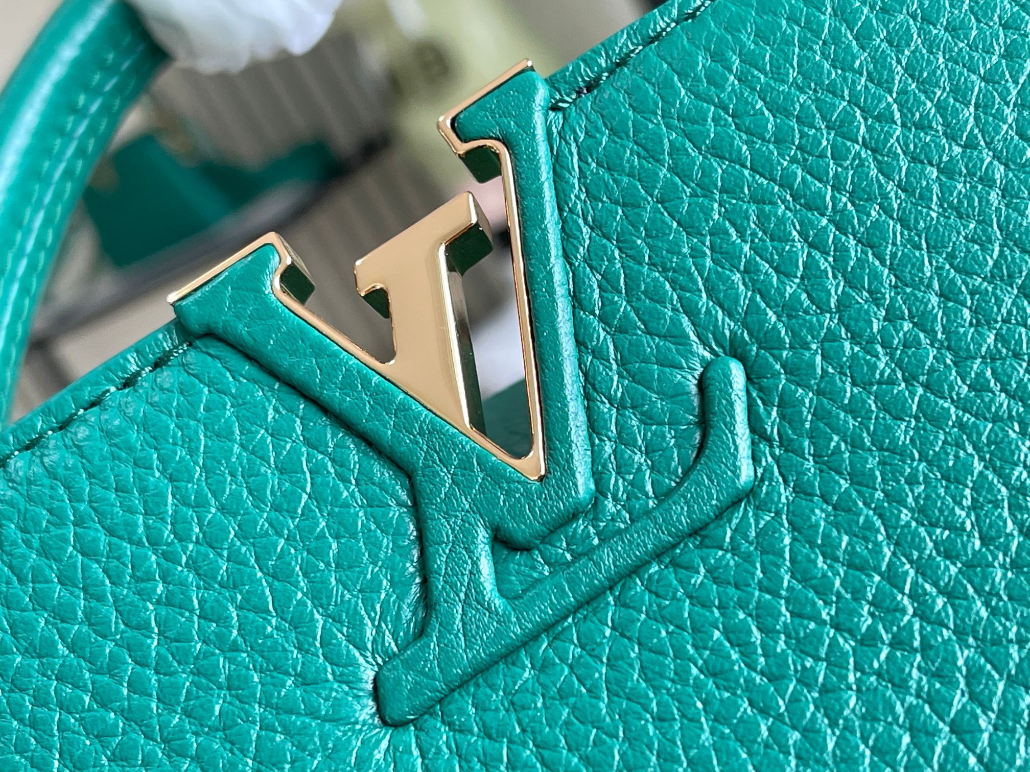 Bagsaaa L0vis Vvtt0n M21690 Capucines BB Emerald Green - 27 x 18 x 9 cm