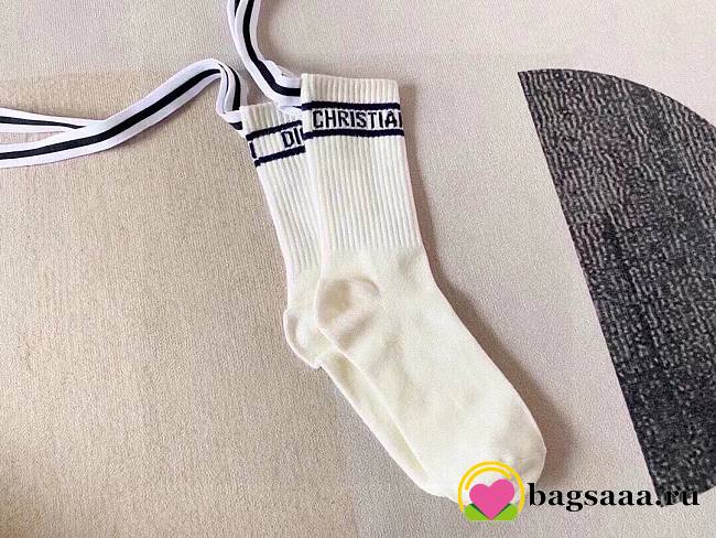 Bagsaaa D10r Black & White Socks