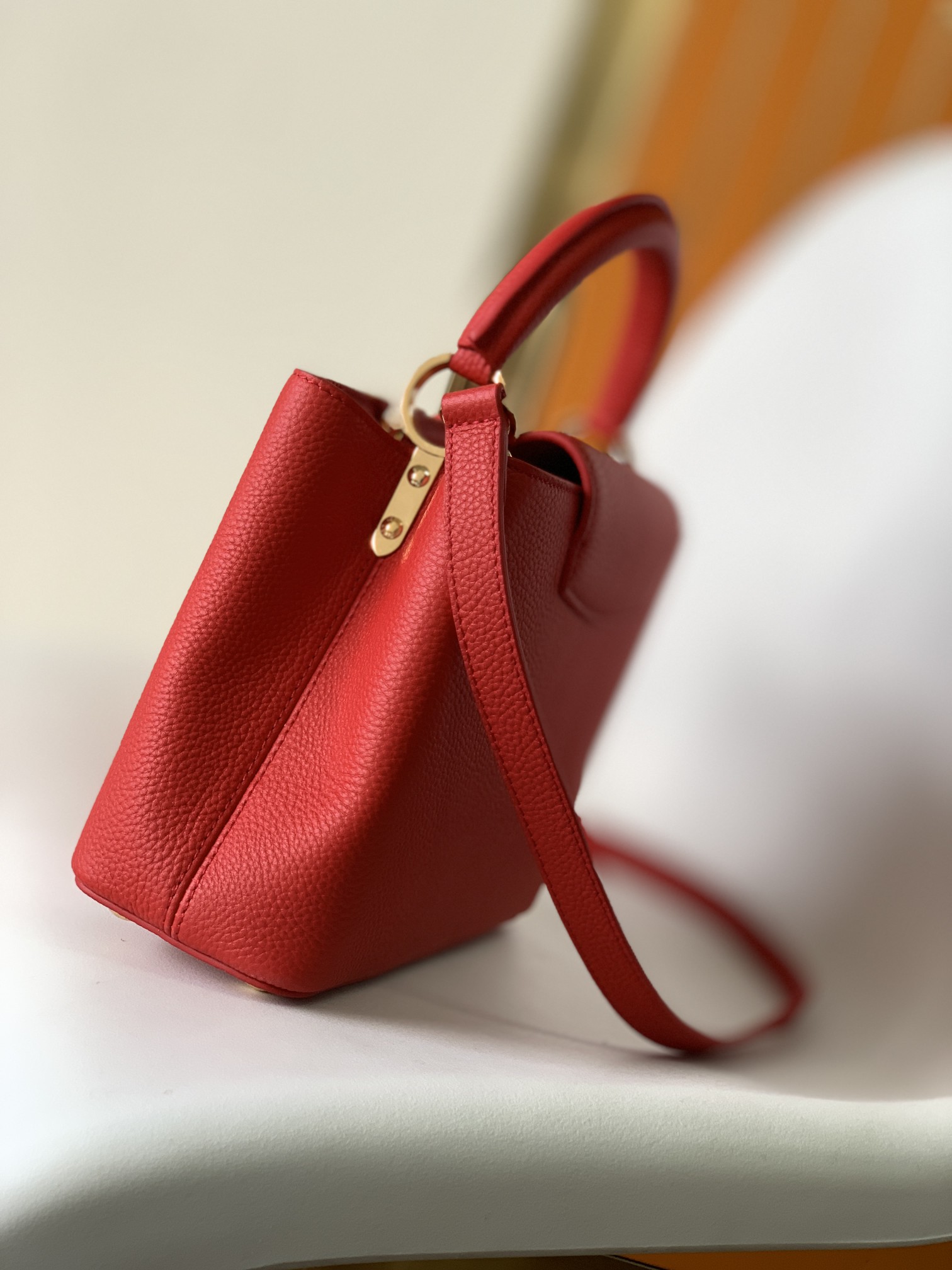 Bagsaaa L0vis Vvtt0n M52689 Capucines BB Scarlet Red - 27 x 18 x 9 cm