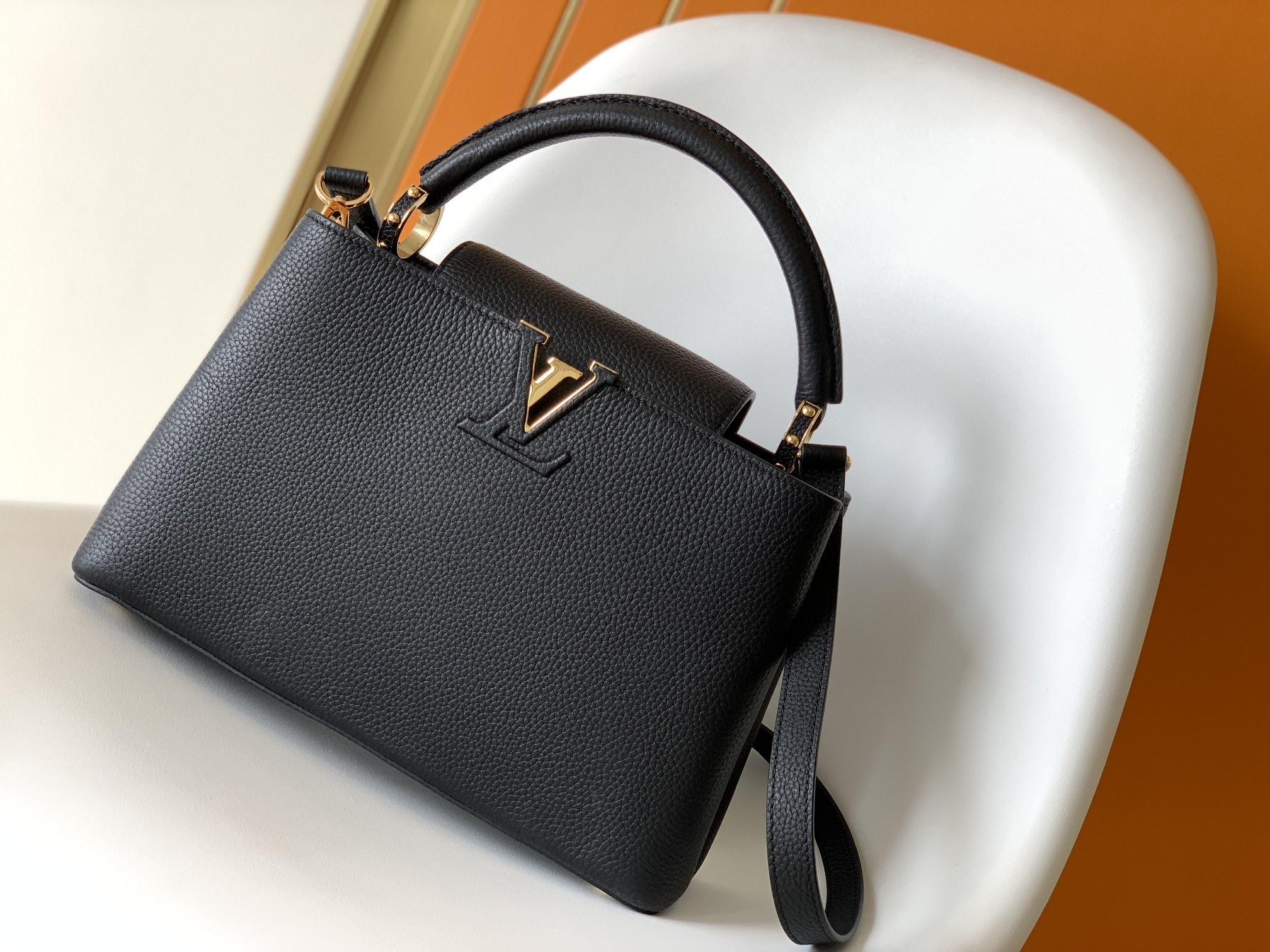 Bagsaaa L0vis Vvtt0n M42259 Capucines MM Black - 31.5 x 20 x 11 cm