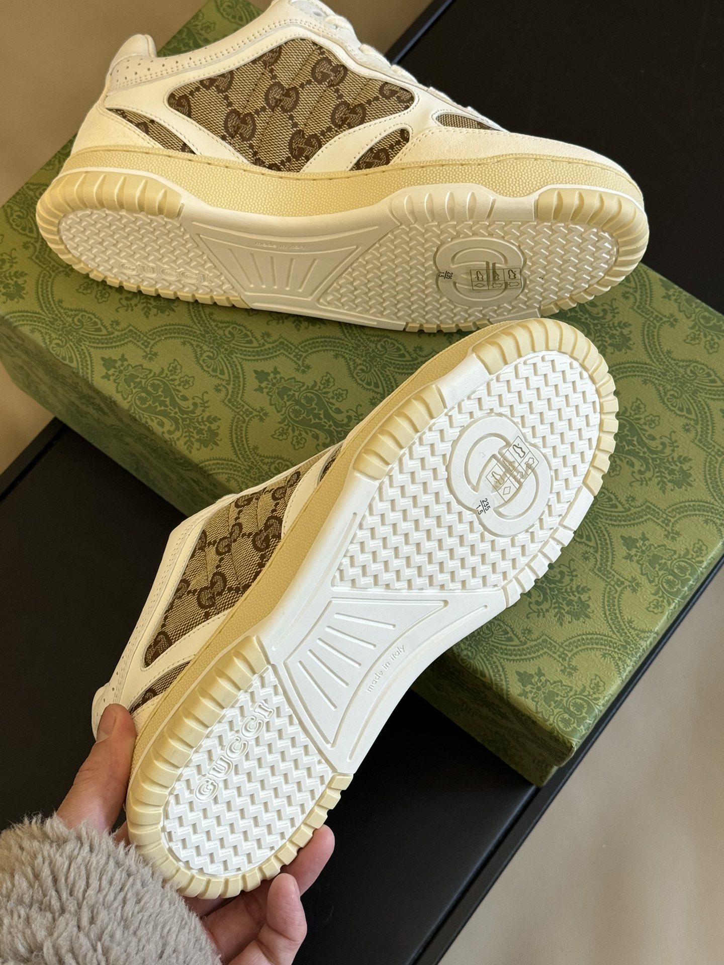 Bagsaaa Gvc*1 Re-Web Sneaker Original GG Canvas ‎785452