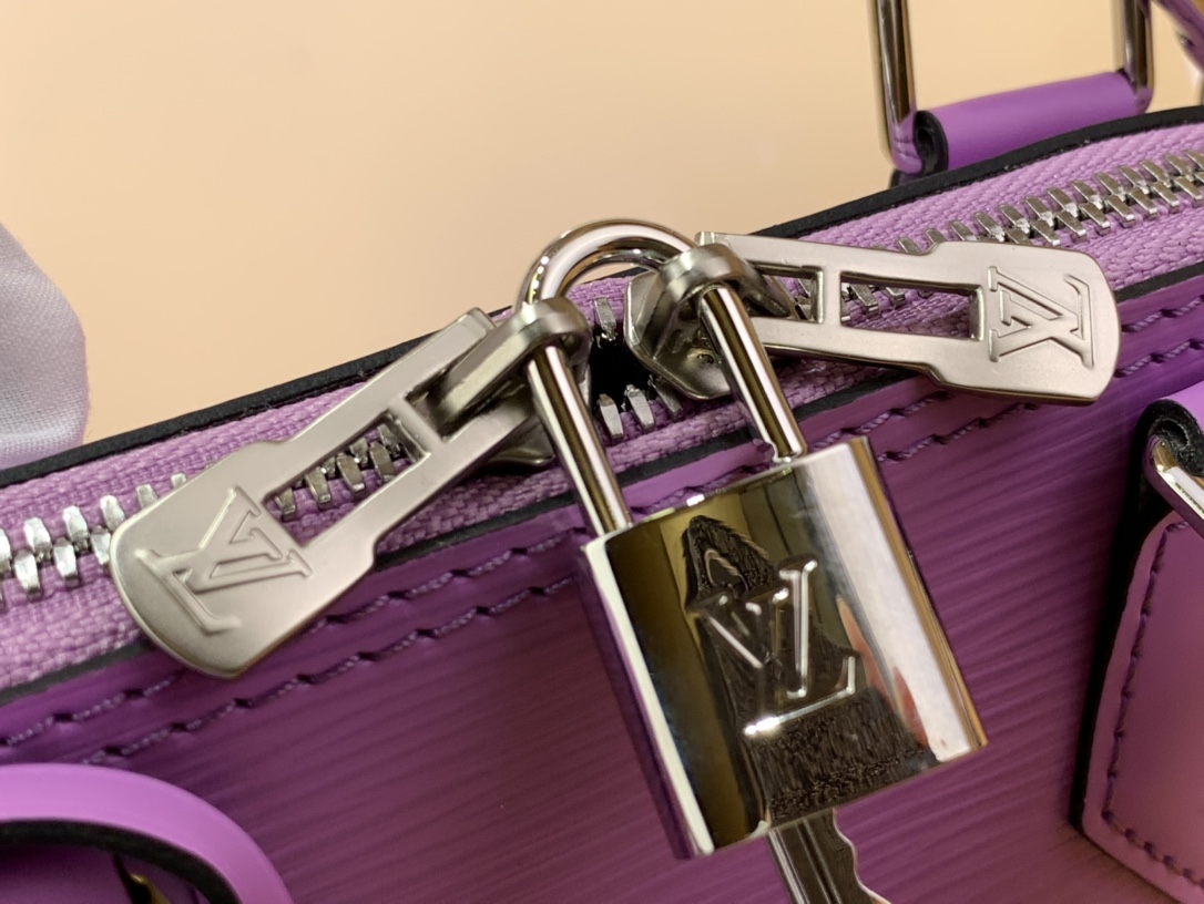 Bagsaaa L0vis Vvtt0n M22642 Alma BB Purple - 23.5 x 17.5 x 11.5 cm