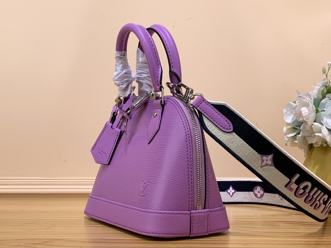Bagsaaa L0vis Vvtt0n M22642 Alma BB Purple - 23.5 x 17.5 x 11.5 cm