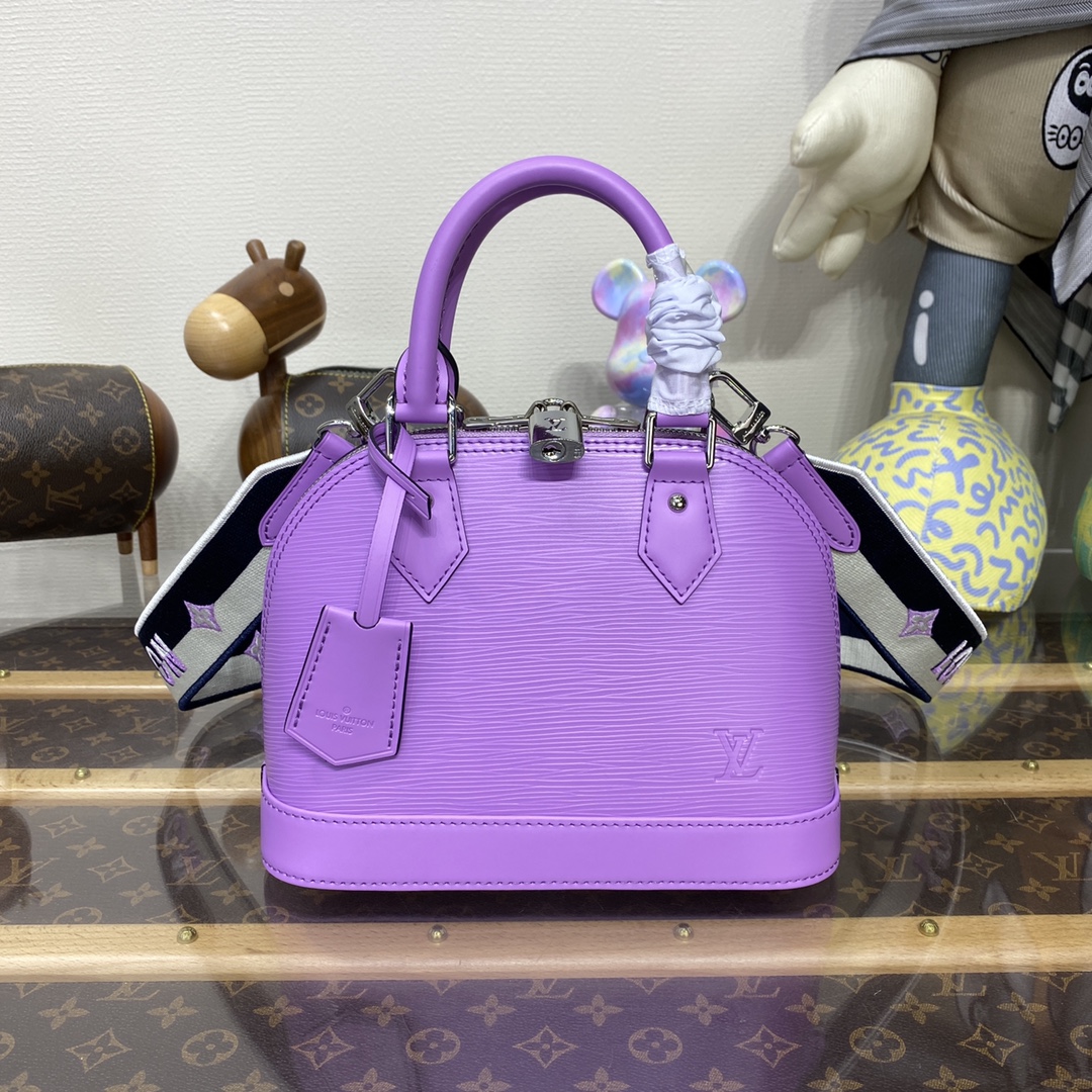 Bagsaaa L0vis Vvtt0n M22642 Alma BB Purple - 23.5 x 17.5 x 11.5 cm