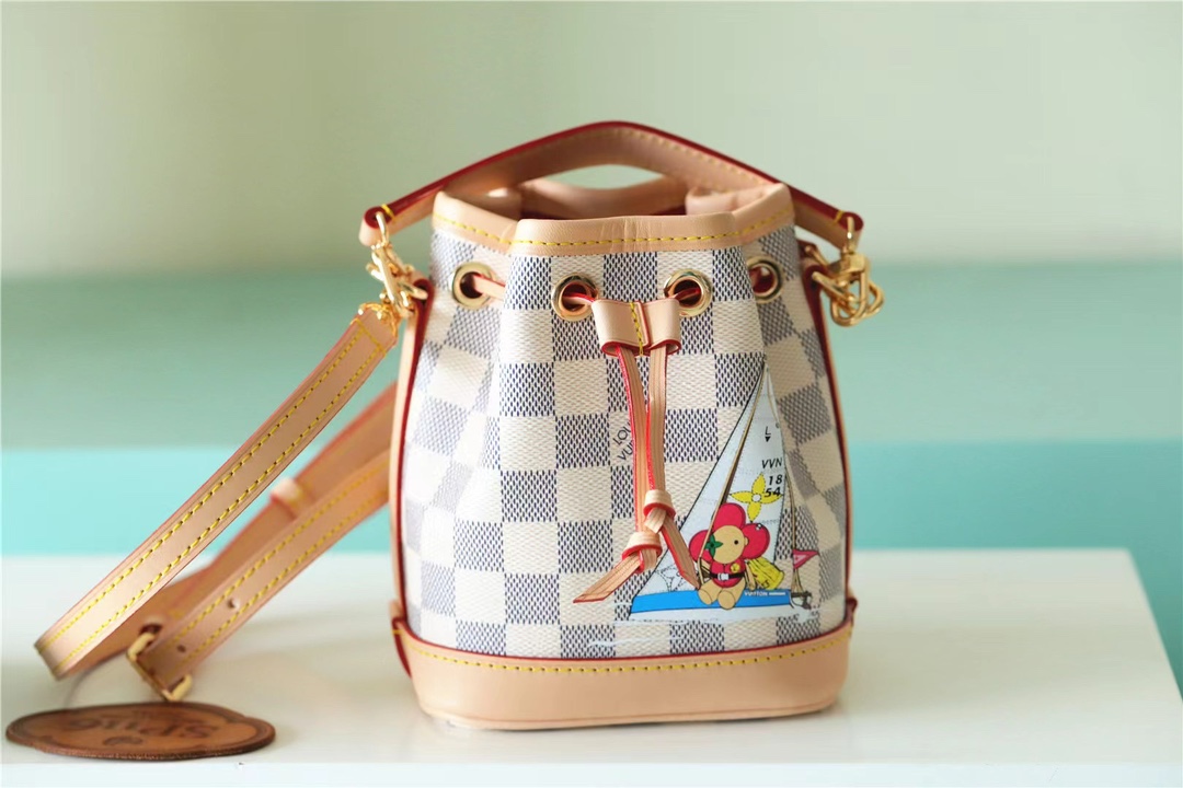 Bagsaaa L0vis Vvtt0n N40511 Sac Nano Noé Dragon Fruit Pink - 13 x 16 x 10 cm