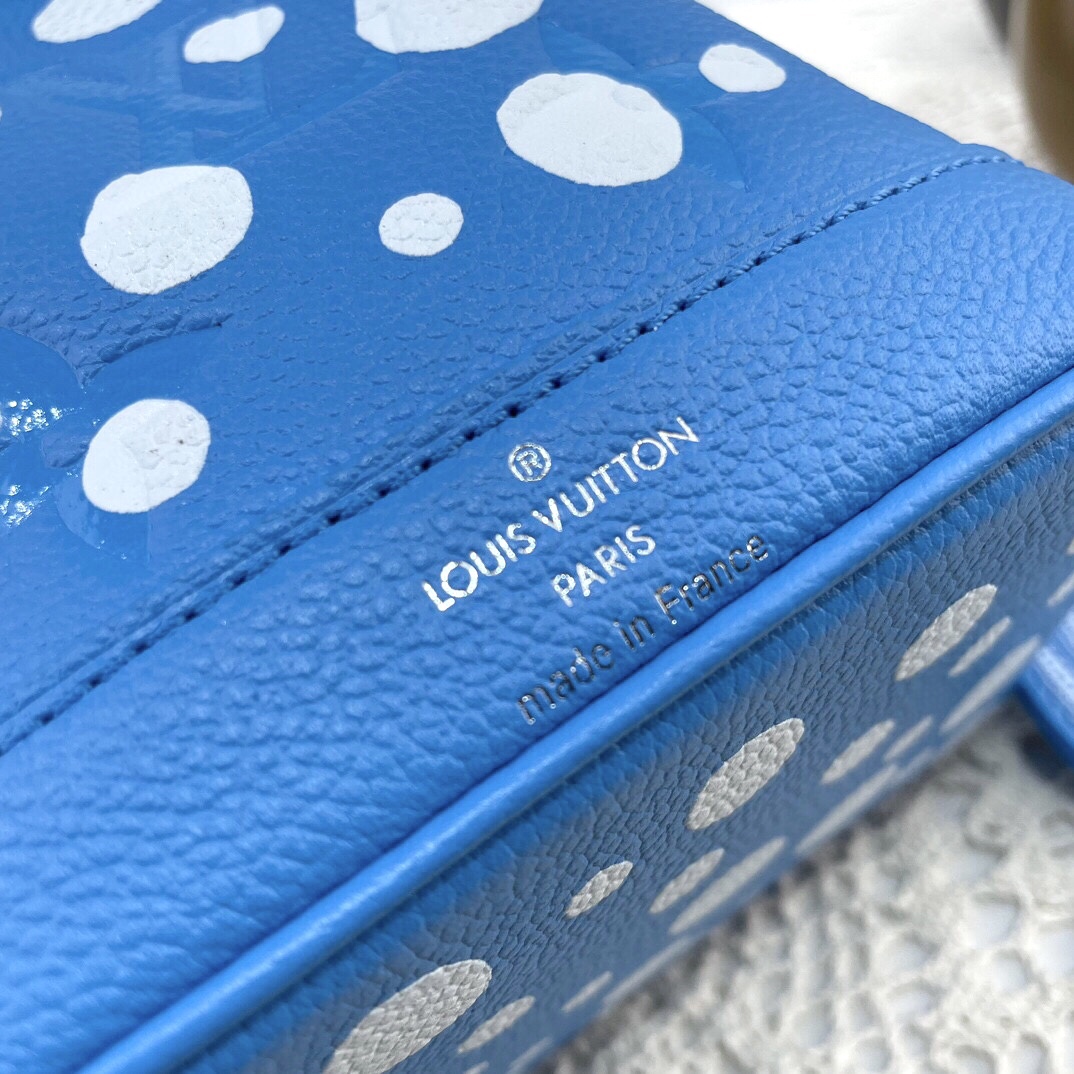 Bagsaaa LV x YK Nano Noé M81985 Blue and White - 13x16x10 cm