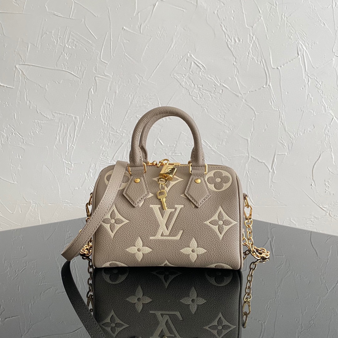 Bagsaaa L0vis Vvtt0n Speedy Bandoulière 20 Tourterelle Gray M46575 - 20.5x13.5x12 cm