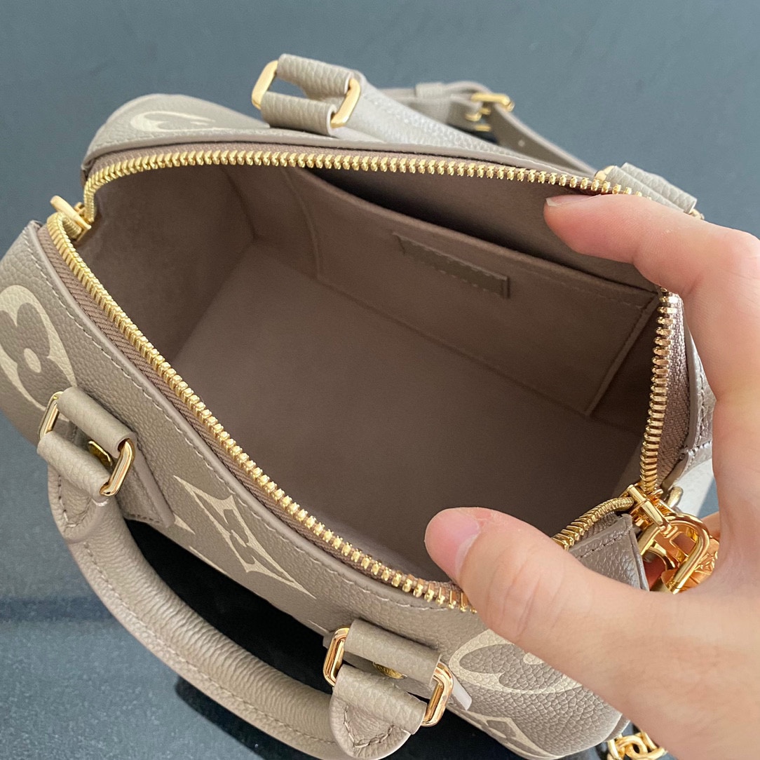 Bagsaaa L0vis Vvtt0n Speedy Bandoulière 20 Tourterelle Gray M46575 - 20.5x13.5x12 cm