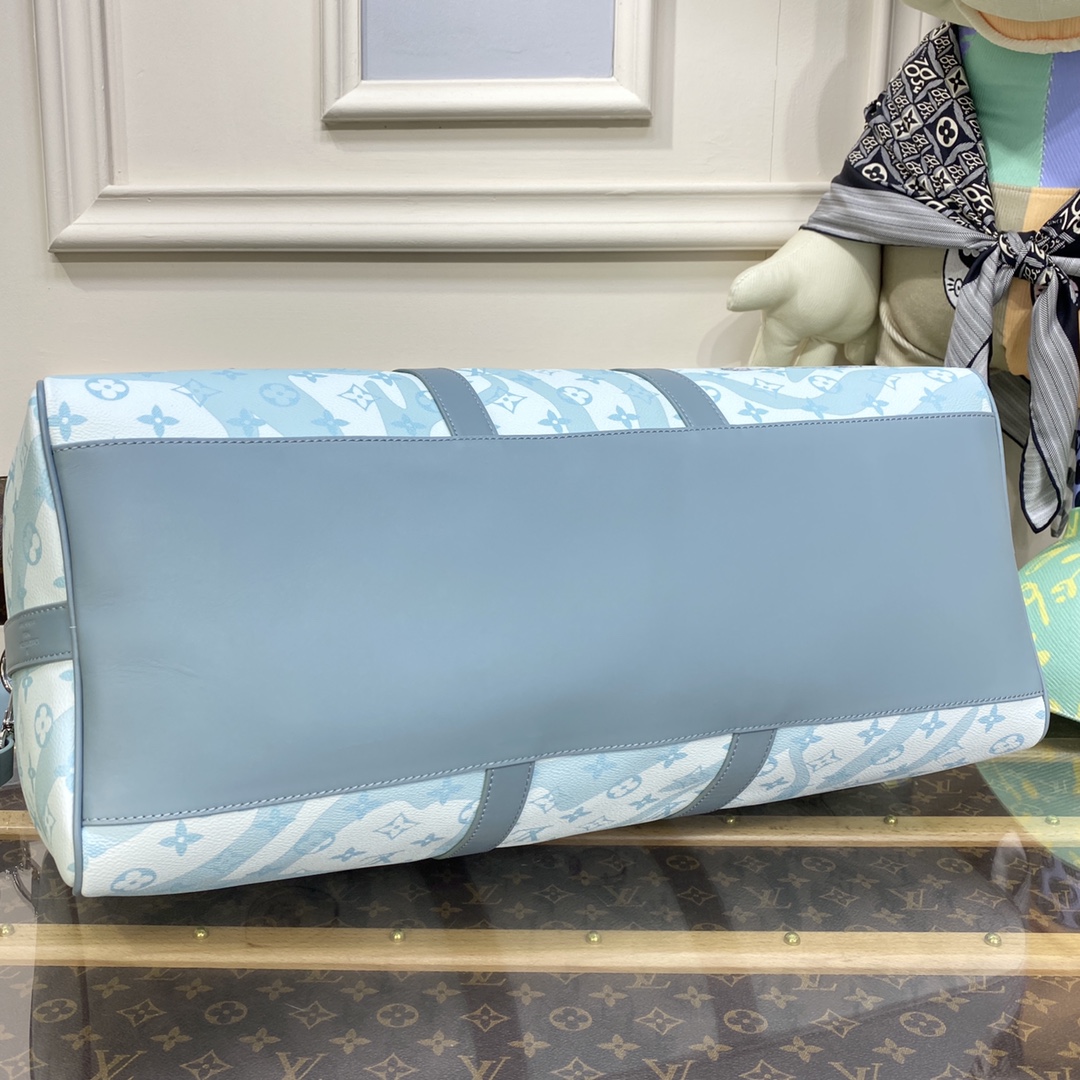 Bagsaaa L0vis Vvtt0n Keepall Bandoulière 50 M22570 Crystal Blue - 50x29x23cm