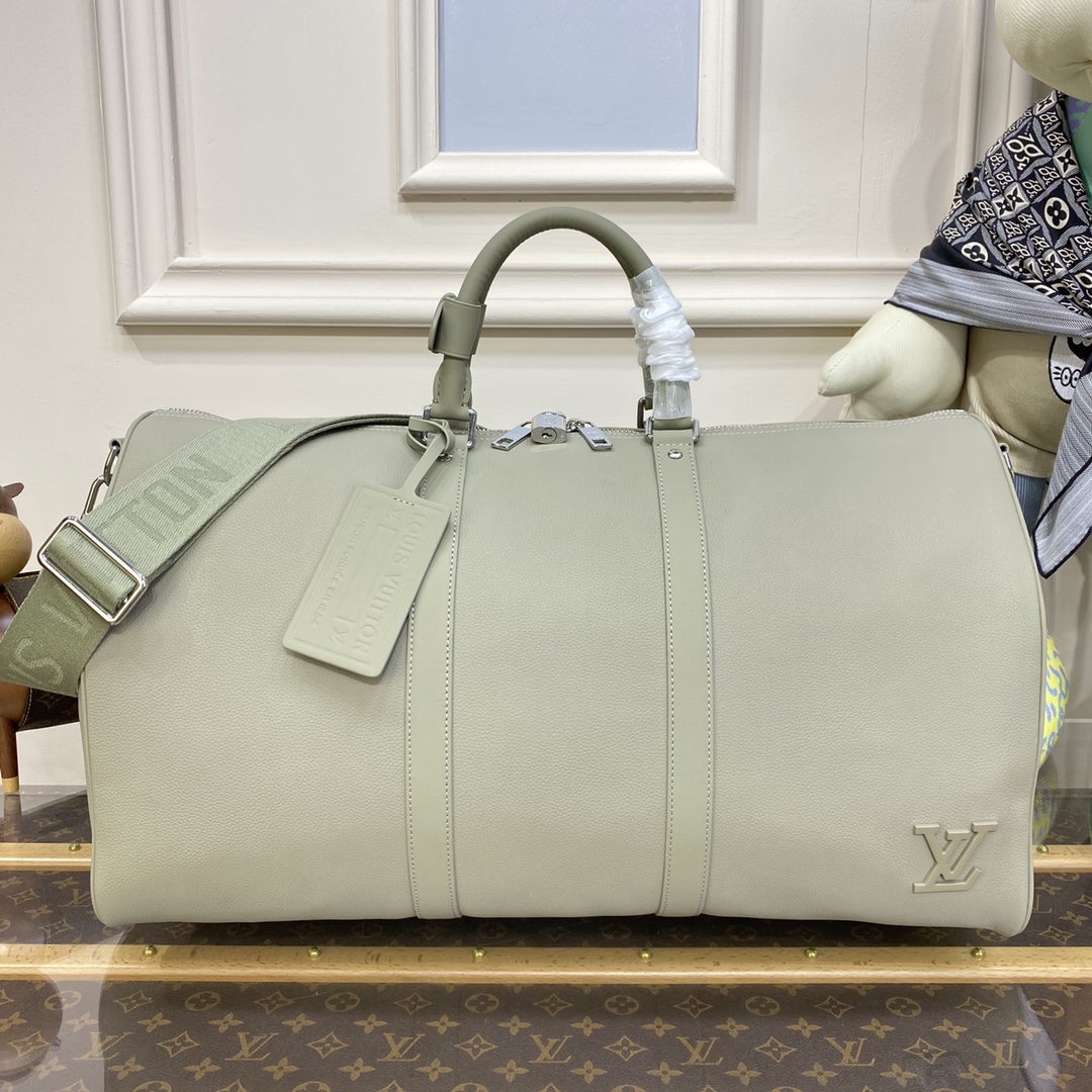 Bagsaaa L0vis Vvtt0n M22609 Keepall Bandoulière 50 Sage - 50 x 29 x 23 cm