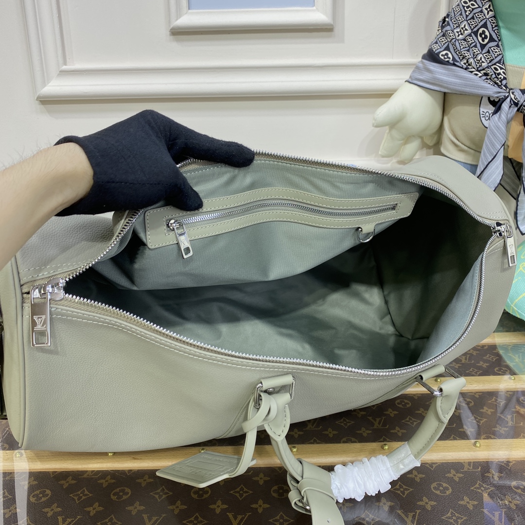 Bagsaaa L0vis Vvtt0n M22609 Keepall Bandoulière 50 Sage - 50 x 29 x 23 cm