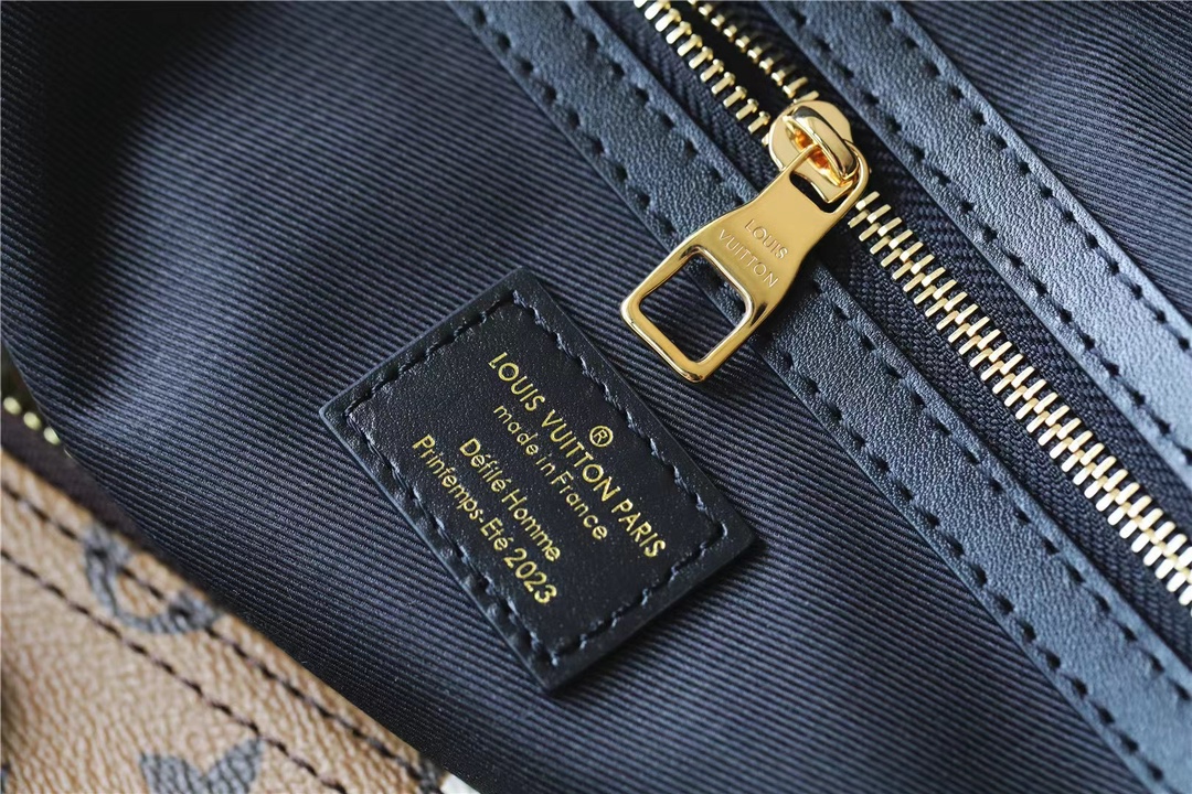 Bagsaaa L0vis Vvtt0n M46677 Keepall Bandoulière 55 Monogram Coated Canvas Brown - 55 x 31 x 26 cm