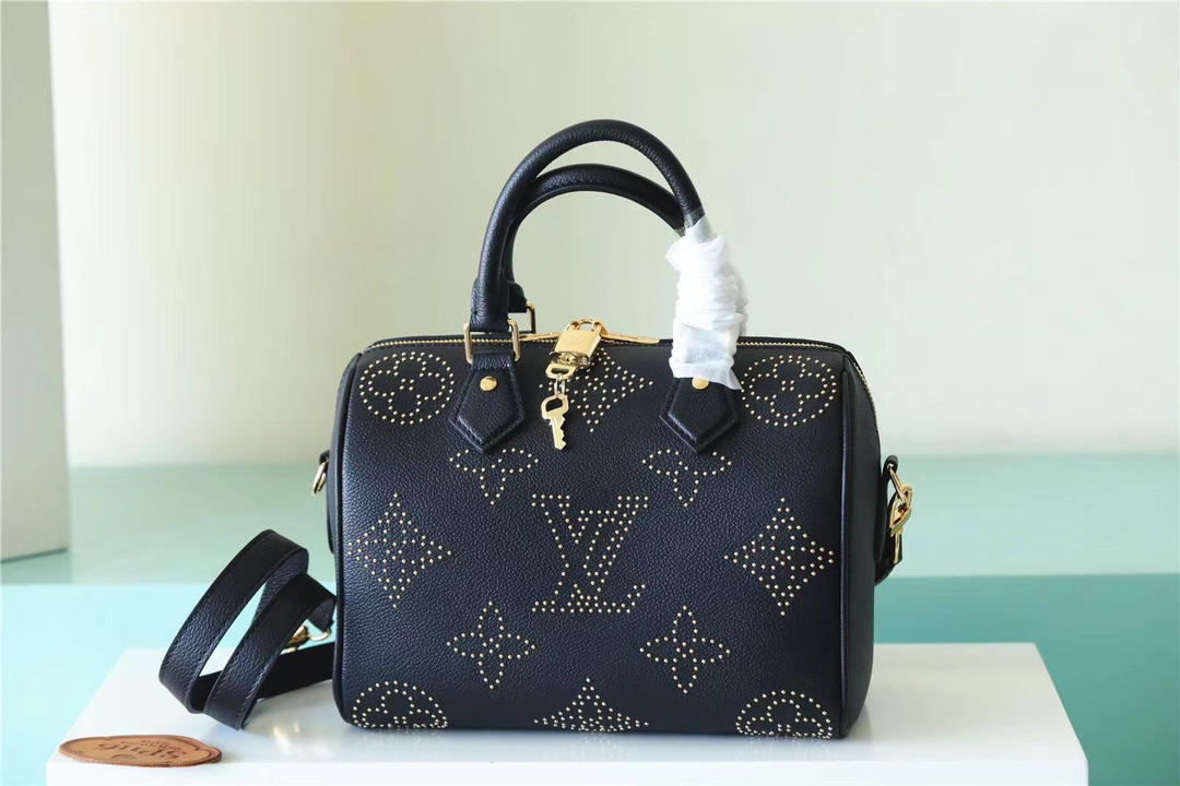 Bagsaaa L0vis Vvtt0n M46736 Speedy Bandoulière 25 Black Monogram Empreinte - 25 x 19 x 15 cm