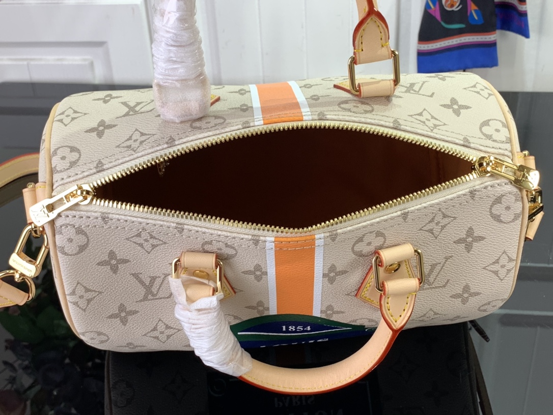 Bagsaaa L0vis Vvtt0n M46749 Speedy Bandoulière 25 Beige/Ocher - 25 x 19 x 15 cm