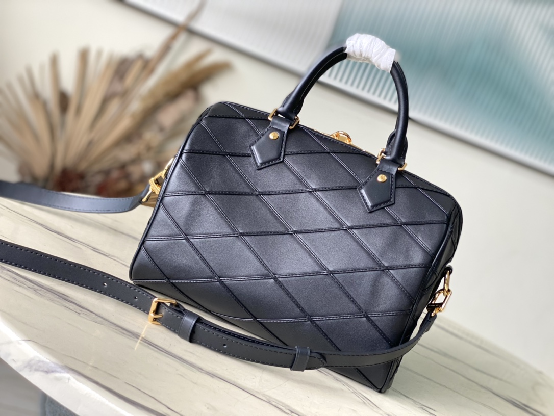 Bagsaaa L0vis Vvtt0n M24206 Speedy Bandoulière 25 Black - 25 x 19 x 15 cm