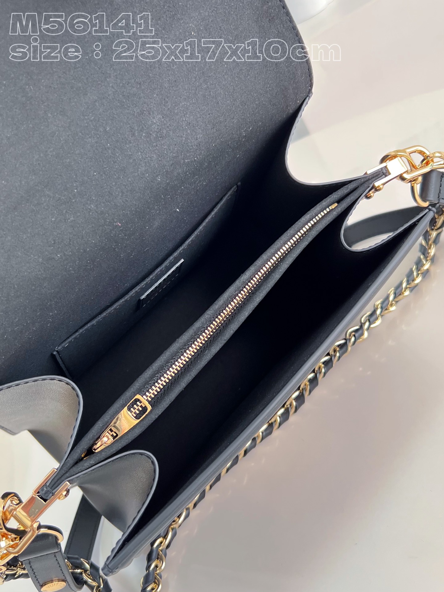 Bagsaaa L0vis Vvtt0n M56141 Dauphine MM Black - 25 x 17 x 10.5 cm