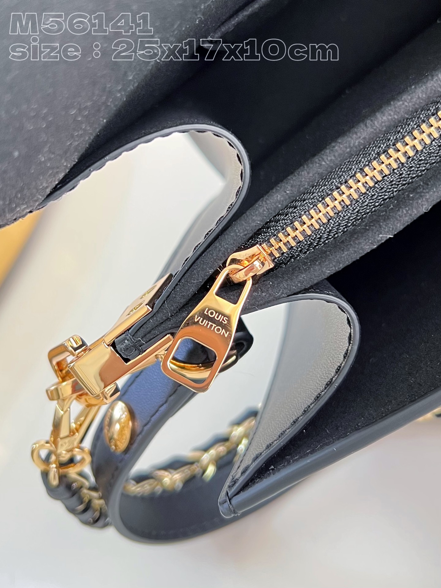 Bagsaaa L0vis Vvtt0n M56141 Dauphine MM Black - 25 x 17 x 10.5 cm