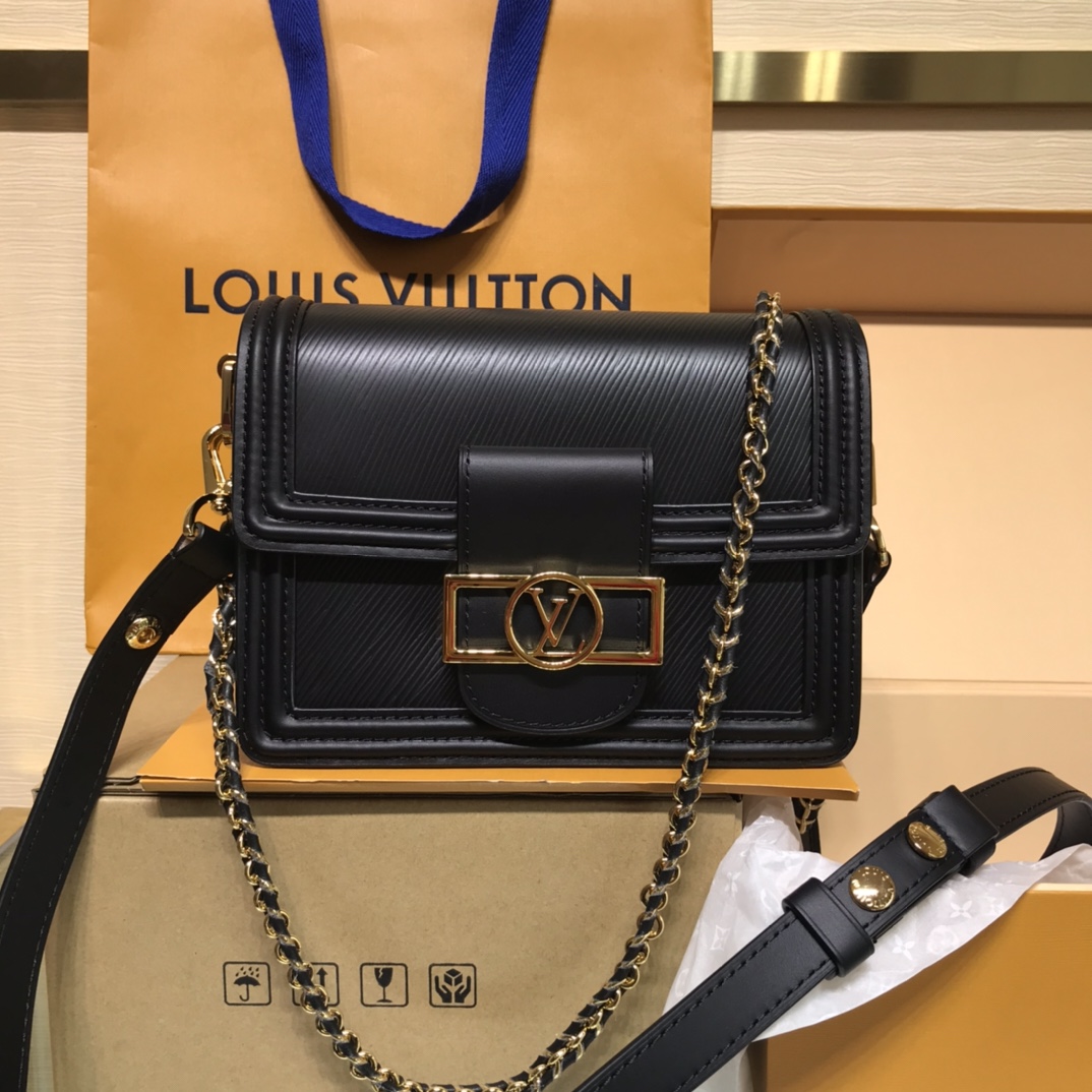 Bagsaaa L0vis Vvtt0n M55964 Mini Dauphine Black - 20 x 15 x 9 cm