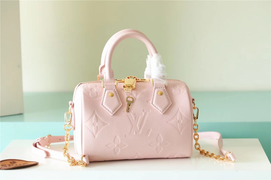 Bagsaaa L0vis Vvtt0n M47136 Speedy Bandoulière 20 Bag Opal Pink - 20.5 x 13.5 x 12 cm
