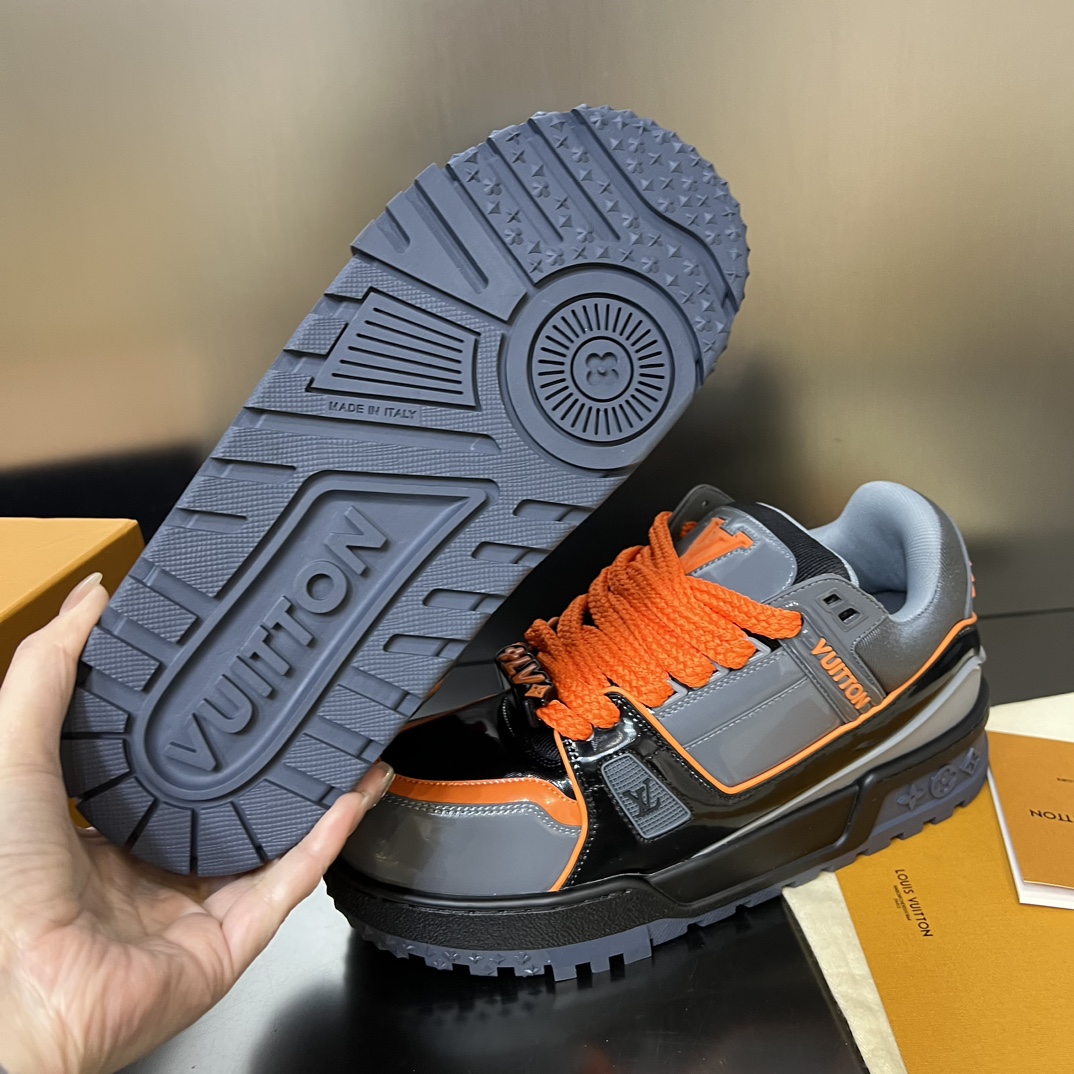 Bagsaaa LV Trainer Maxi Sneaker Noir
