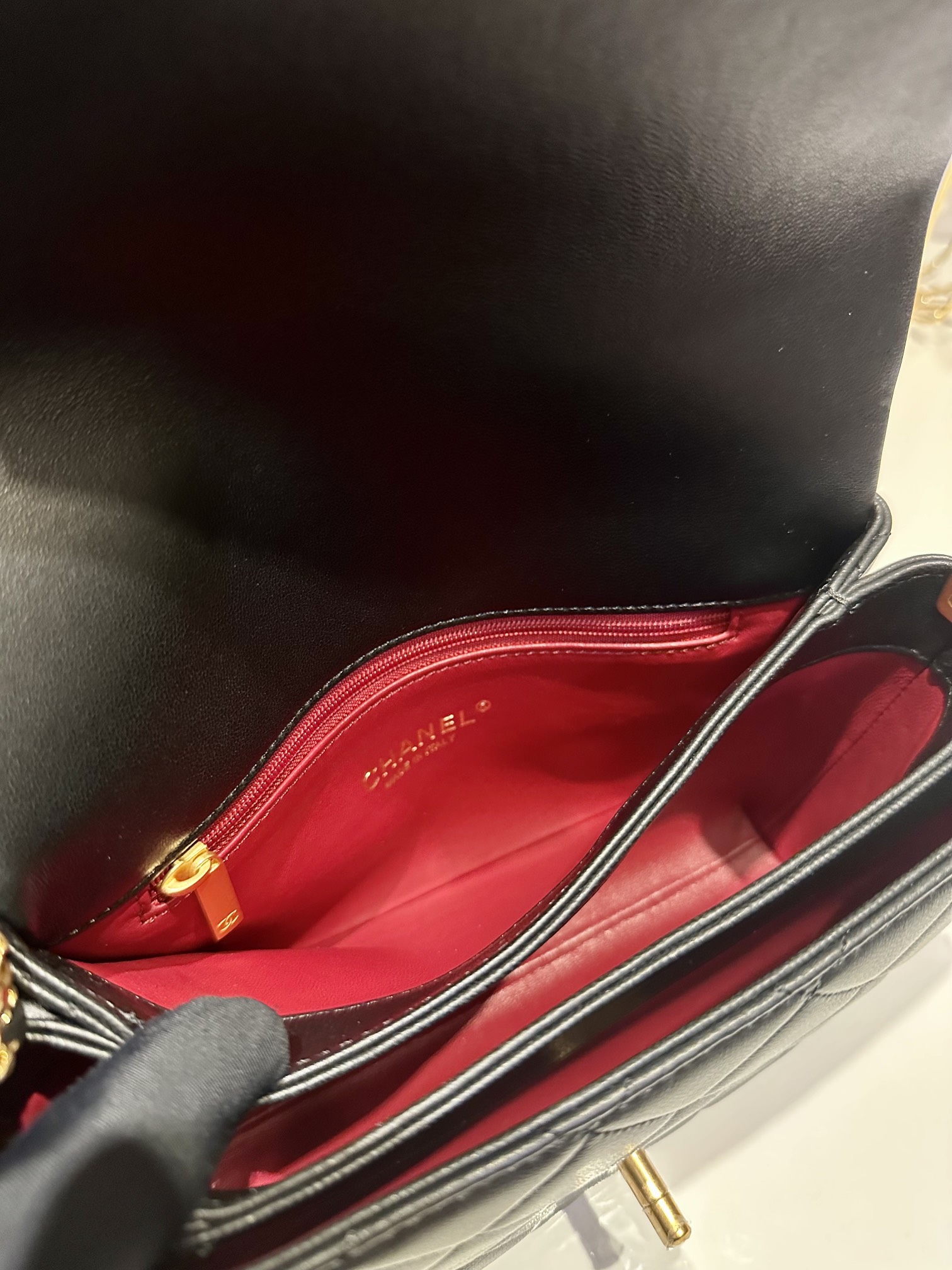 Bagsaaa Ch**el Small Flap Bag AS3994 Black - 14 × 21 × 10 cm