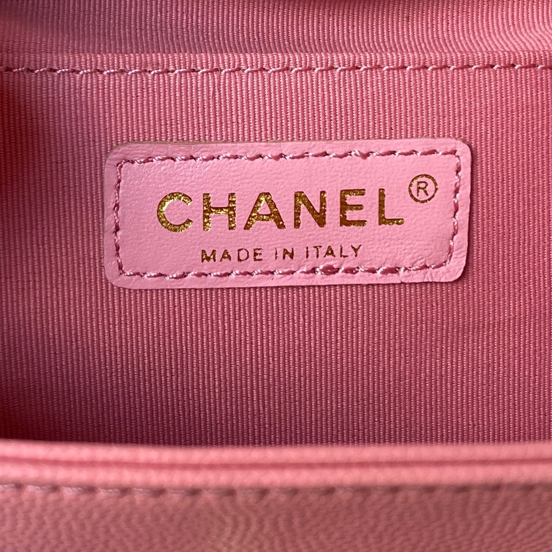 Bagsaaa Ch**el Small Backpack Pink AS4399 - 19.5 × 18 × 10 cm