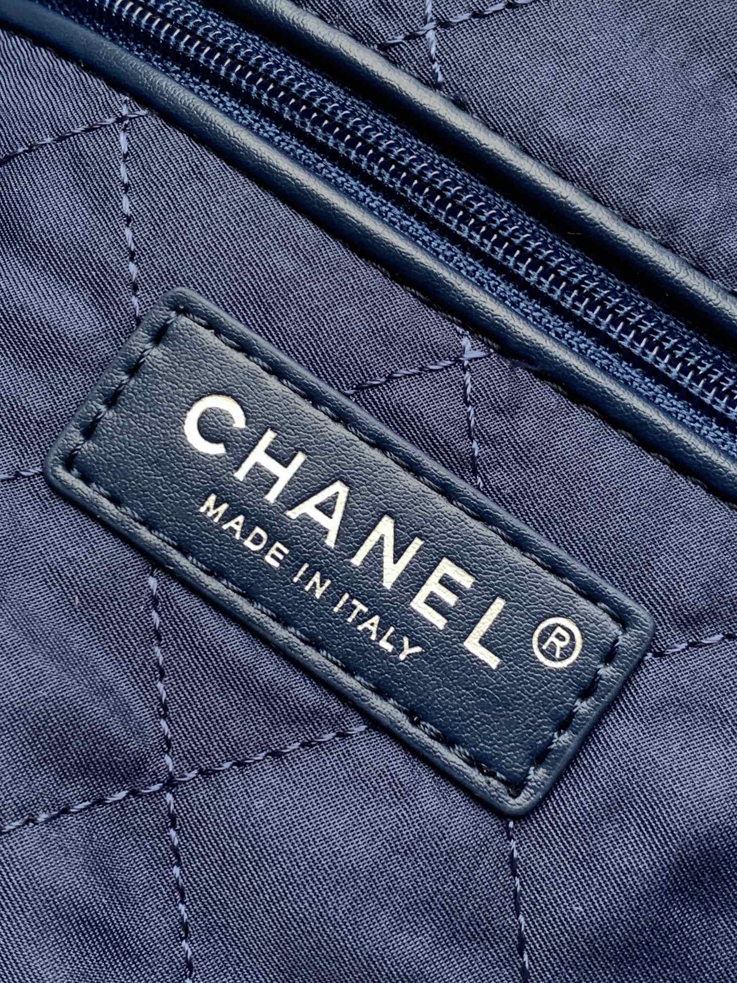 Bagsaaa Ch**el 22 Small Handbag Washed Denim AS3260 - 35 × 37 × 7 cm