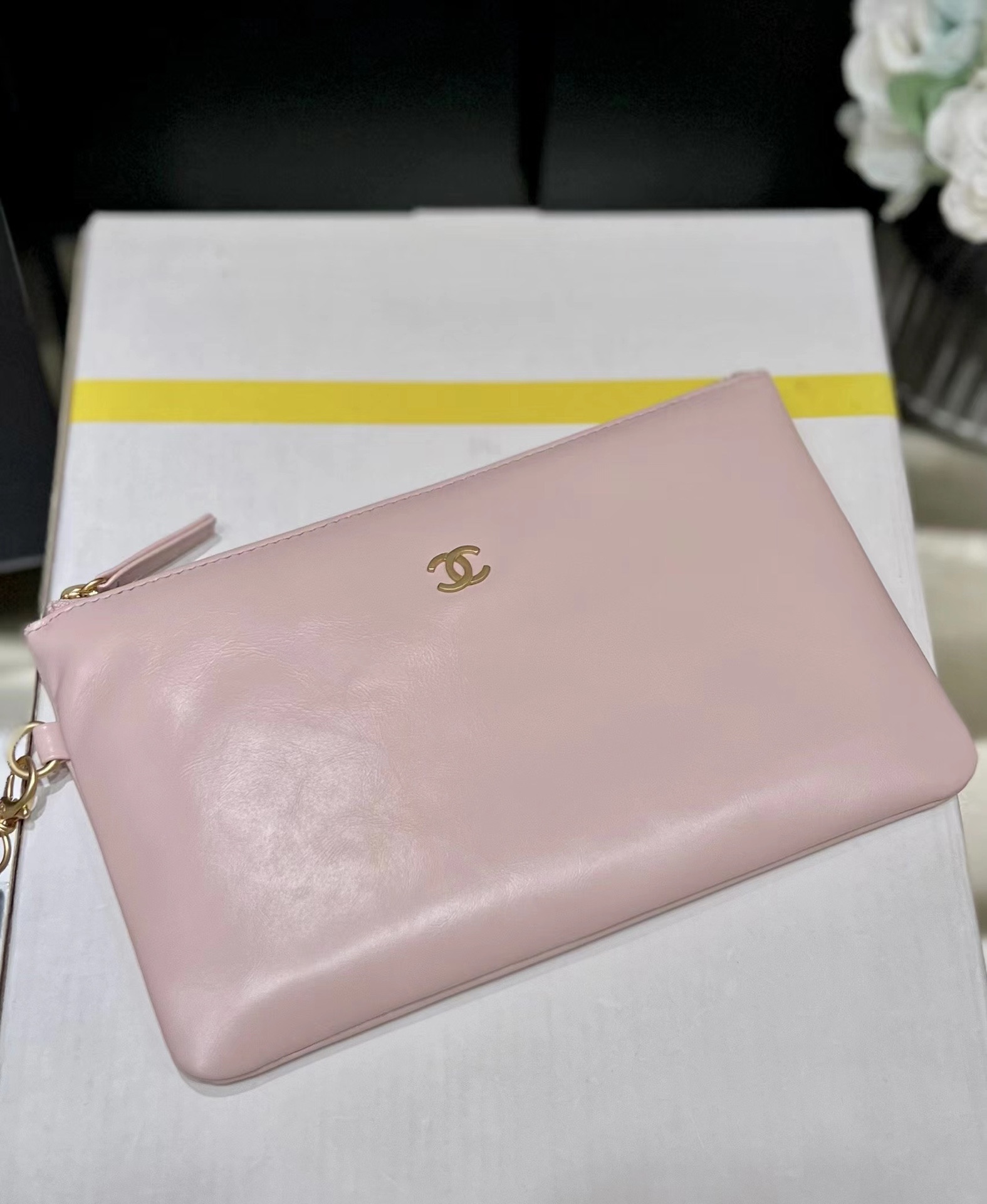 Bagsaaa Ch**el 22 Handbag Light Pink AS3261 - 39 × 42 × 8 cm