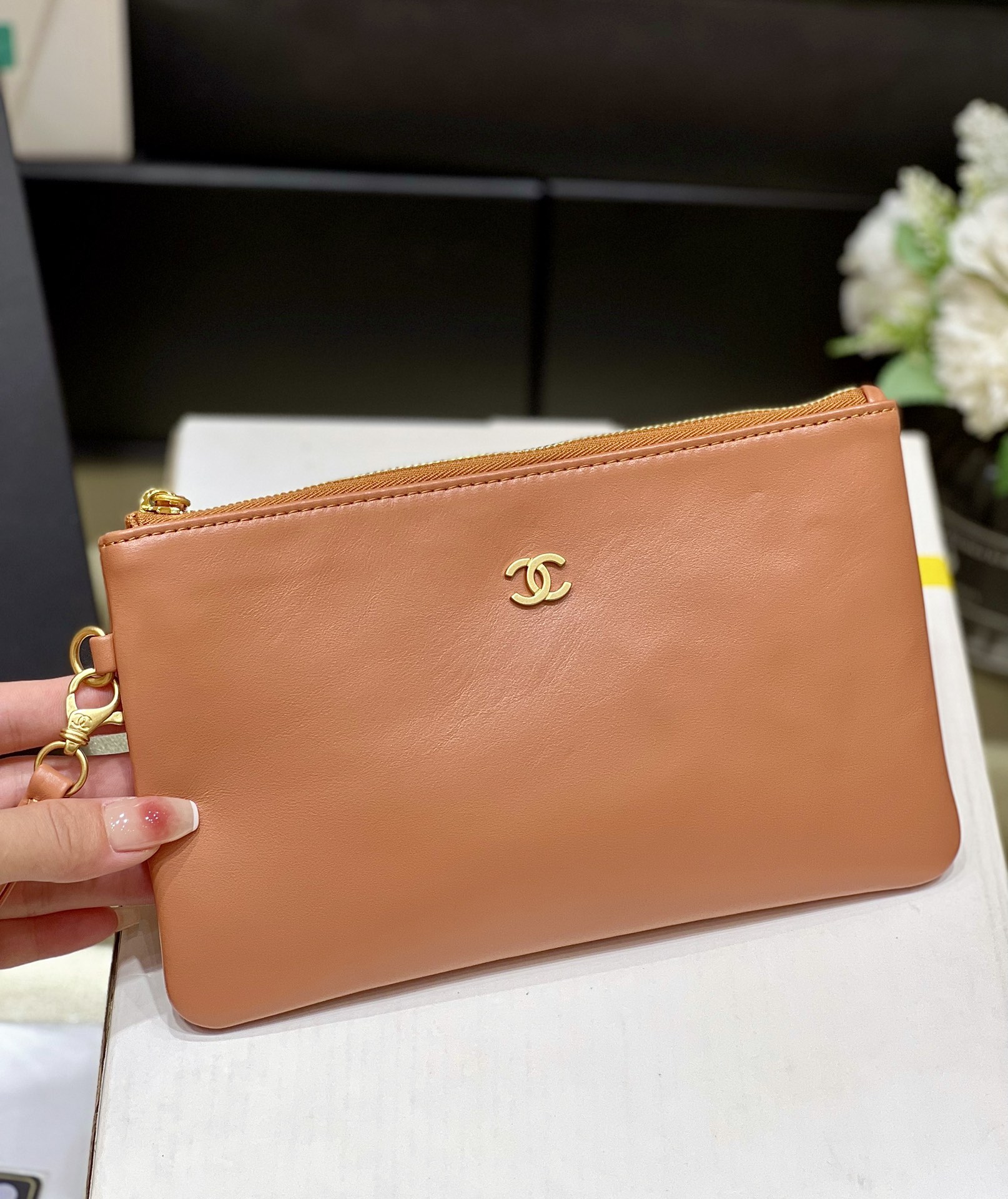 Bagsaaa Ch**el 22 Handbag Brown AS3261 - 39 × 42 × 8 cm