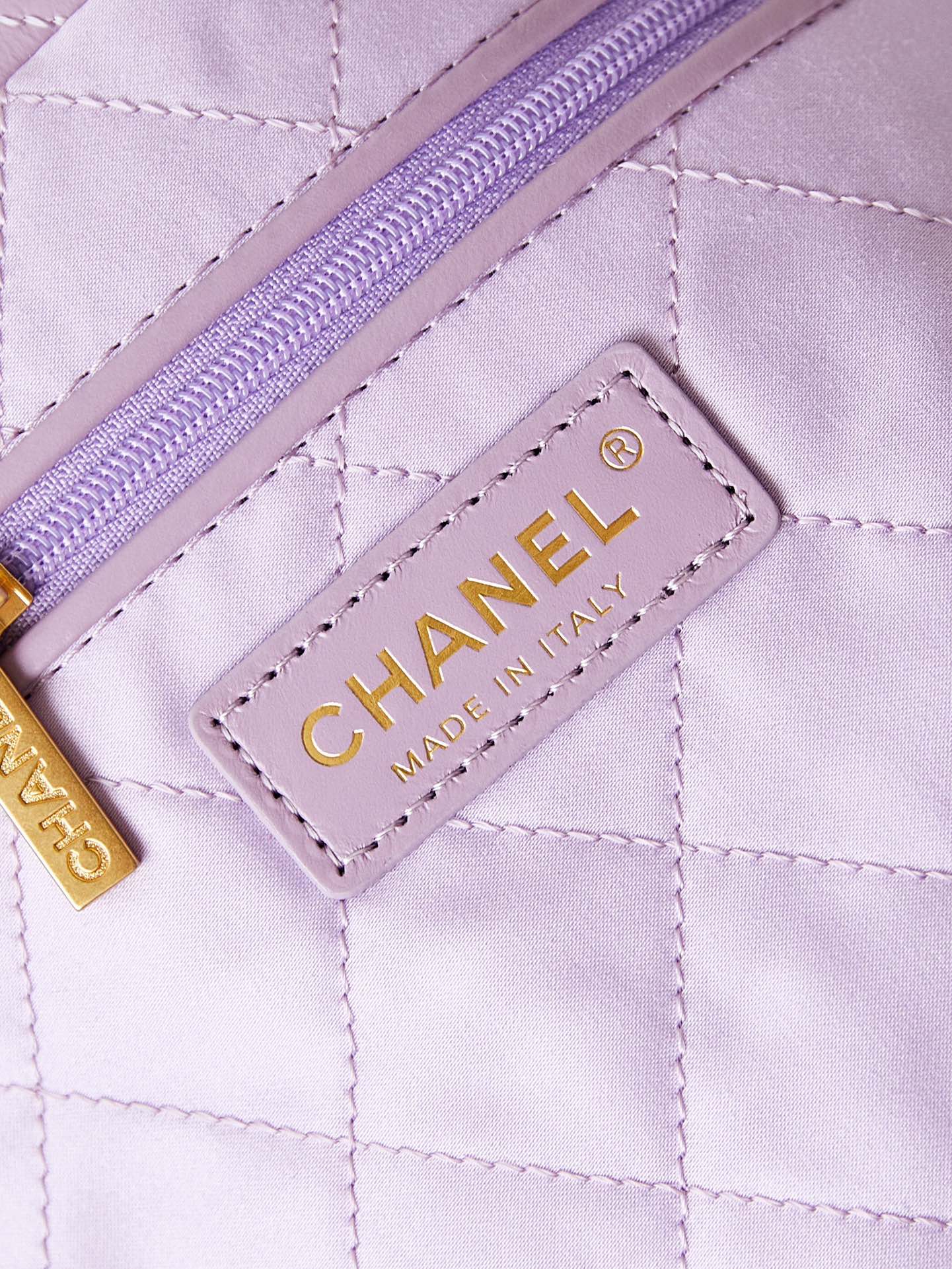 Bagsaaa Ch**el 22 Handbag Purple AS3261 - 39×42×8 cm