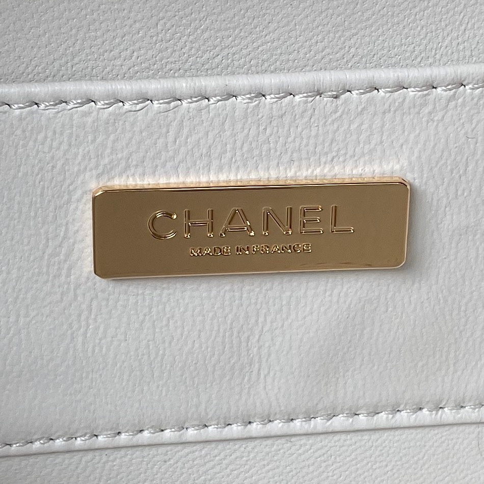 Bagsaaa Ch**el Camera Bag AS4817 White - 11.5 × 16 × 6 cm